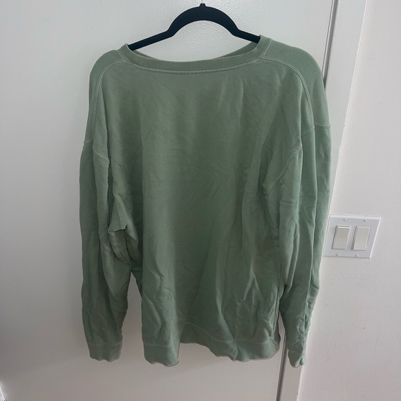 Boys Lie Green Sweatshirt with Angel Graphic - Picture 2 of 2